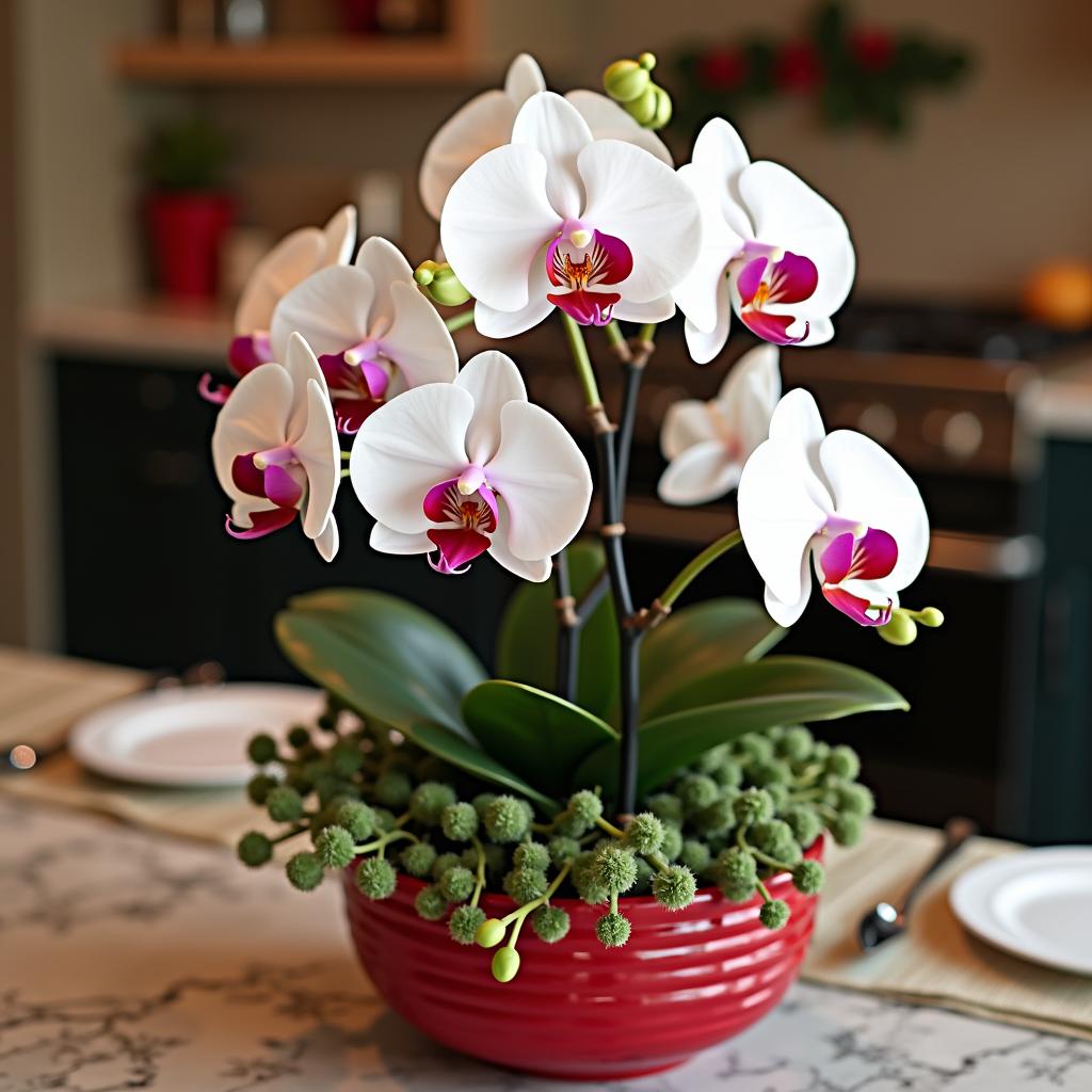  Using Orchids for Christmas Decor