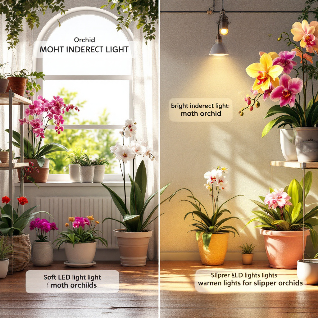 Light Requirements for Different Types of Orchids