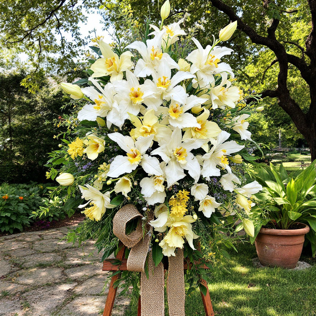 orchid funeral standing sprays (1)