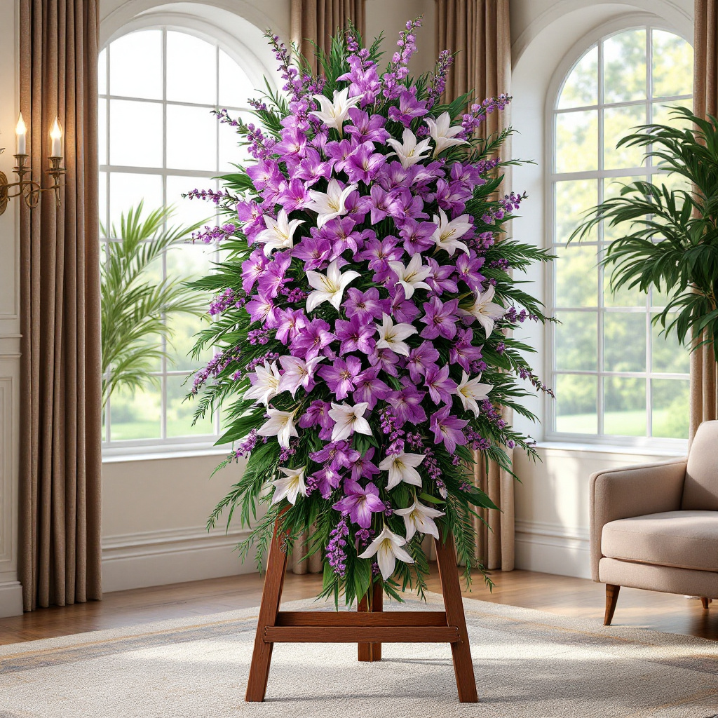 orchid funeral standing sprays (1)